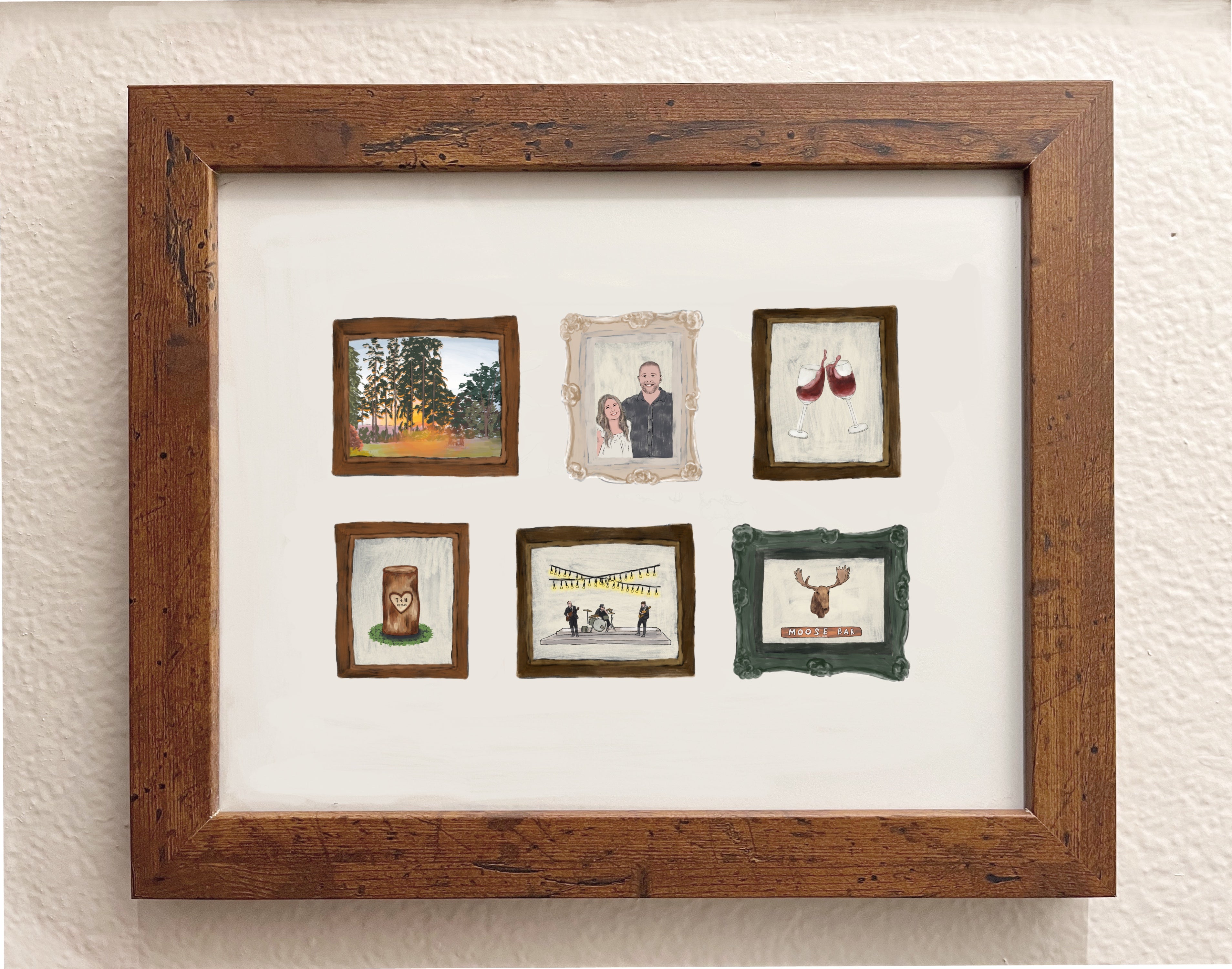 Custom art gift with "little frames" | BASIC