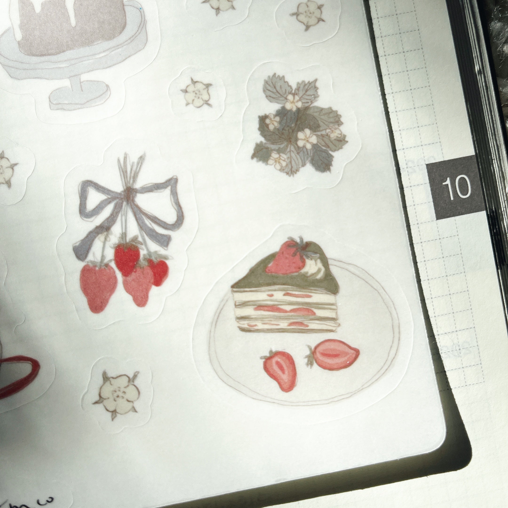 sticker sheet | all about strawberries