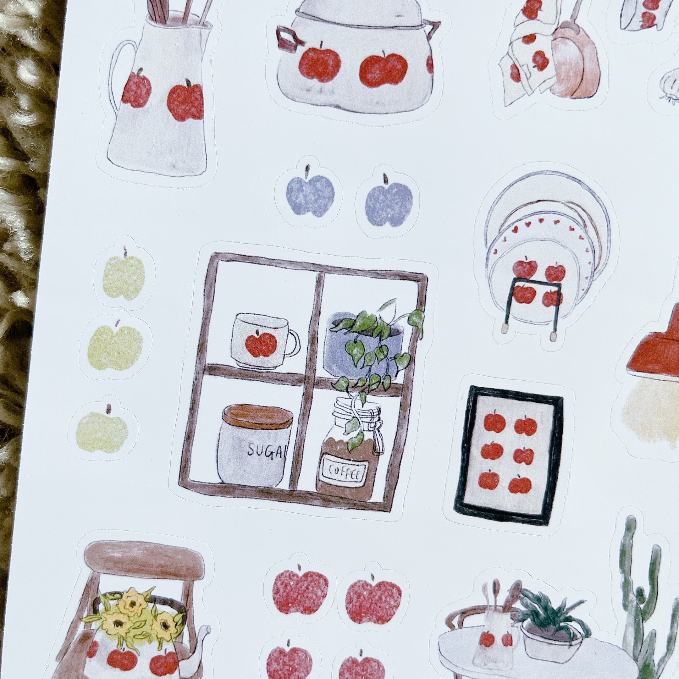 sticker sheet | in the kitchen | apple