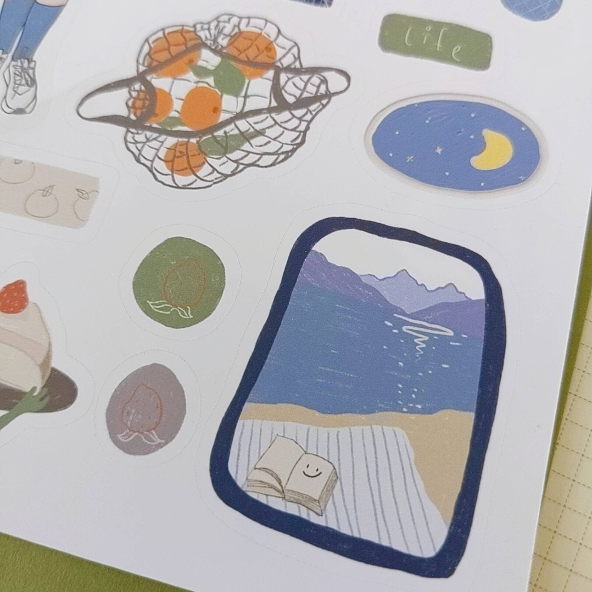 Life Style Sticker sticker sheet | lifestyle | a day in blue – slowlywarmco