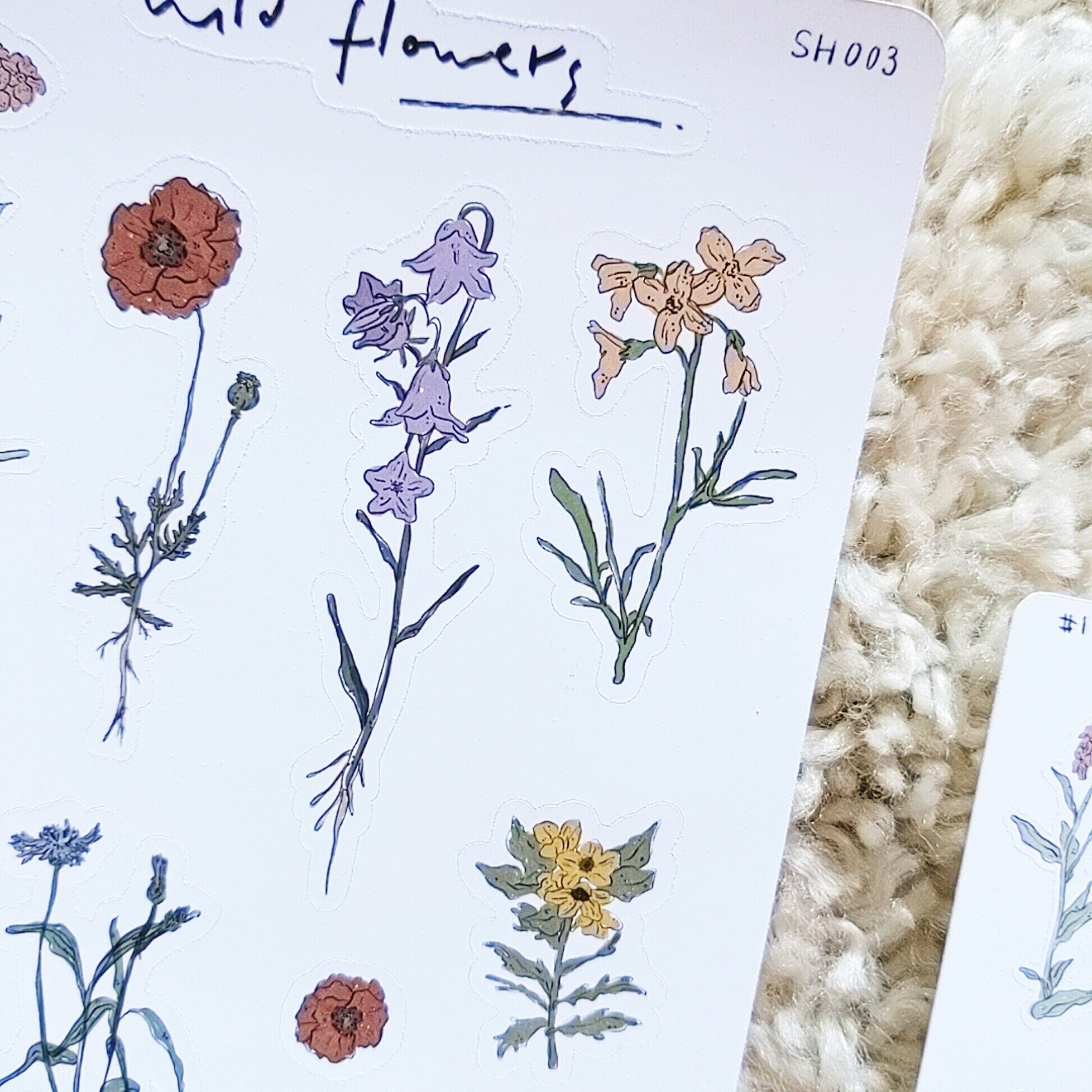 sticker sheet | wild flower